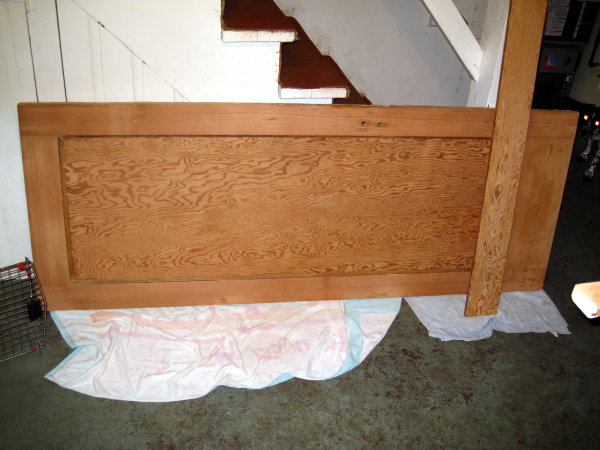 Stripped Door and Base Board